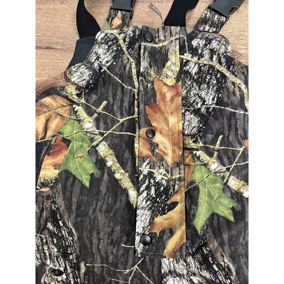 Bushmaster Mossy Oak Hunting Overalls Insulated Camo Hunting Youth Size 14-16 - Picture 3 of 10
